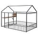 preview thumbnail 4 of 32, Metal Full Size Bed House Bed with Desk,Smart Storage and USB Ports,Kids Bed Design