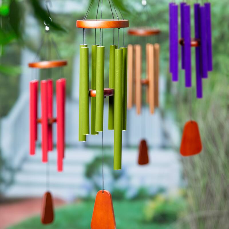 30" H Avria Hand Tuned Wind Chime, Somewhere over the Rainbow