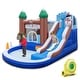 preview thumbnail 1 of 10, Costway 6-in-1 Winter Theme Snowman Inflatable Castle Kids Bounce - Multi-colored - See Details Multi-colored - See Details - Kids