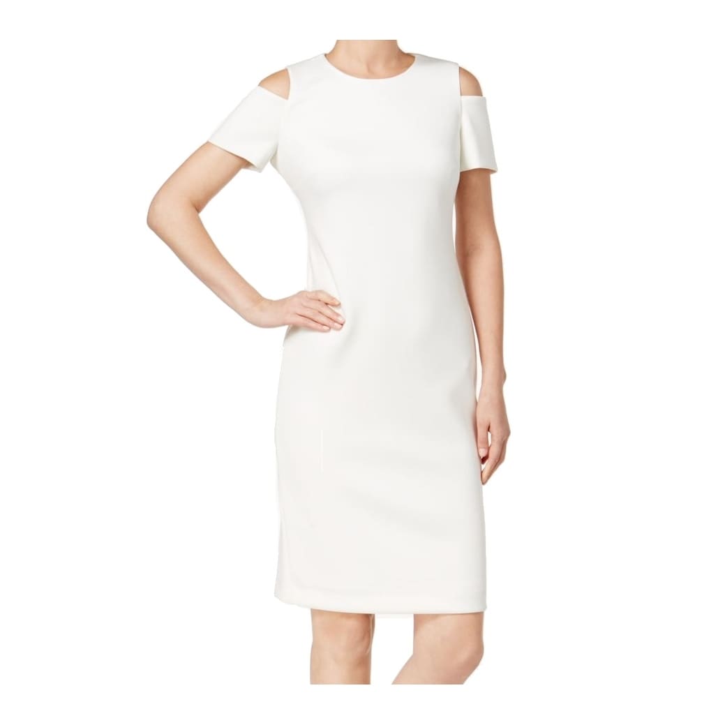 ivory sheath dress