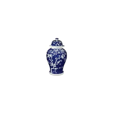Plum Tree Temple Decorative Jar