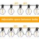 preview thumbnail 6 of 11, 100FT Waterproof LED Patio String Lights with 50 Shatterproof G40 Bulbs