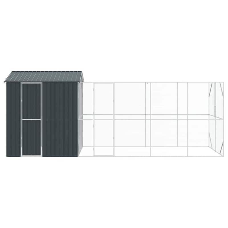 vidaXL Bird Cage Anthracite Galvanized steel