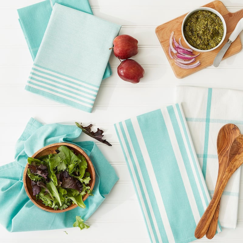 Classic Oversized Woven Dishtowels (Set of 5)