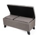 preview thumbnail 22 of 20, Adeco Set of 3 Linen Fabric Storage Ottoman Bench Lift Top Footstool