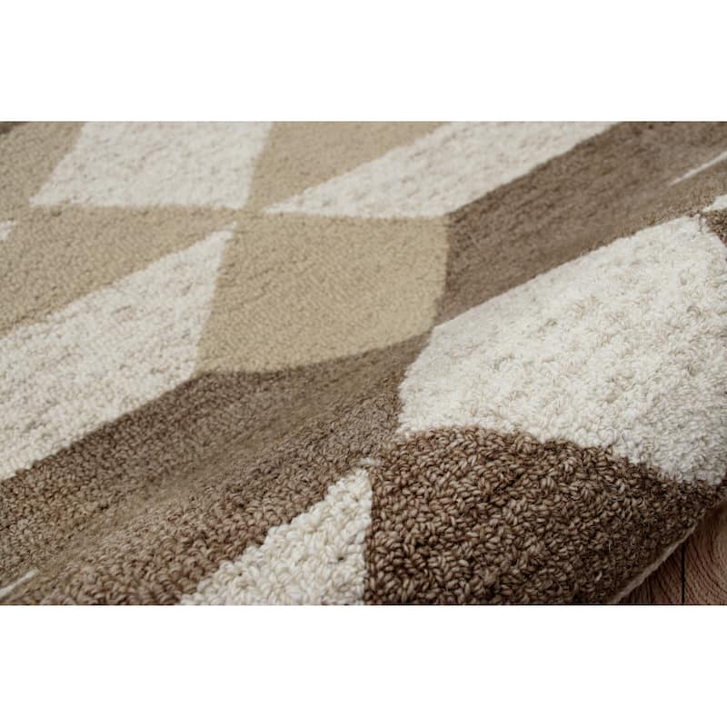 Sevita Rustic Southwestern Geometric Round Rug