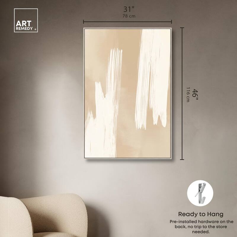 Gestural Grains II Canvas by Art Remedy