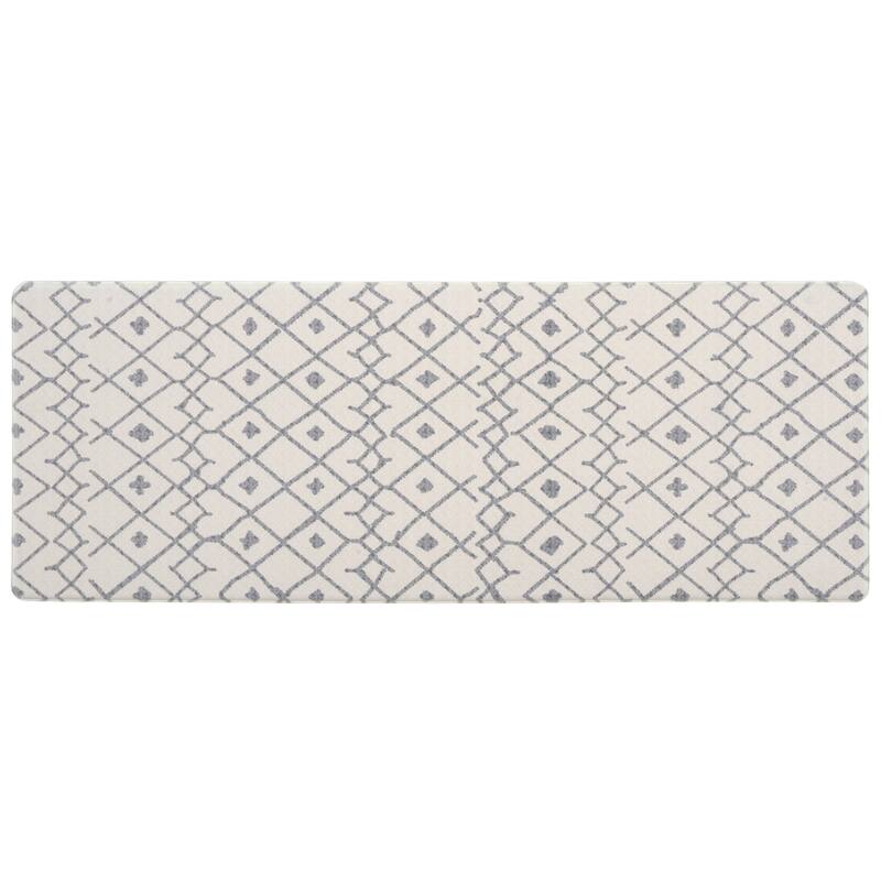 World Rug Gallery Modern Boho Trellis Anti Fatigue Standing Mat