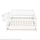preview thumbnail 39 of 89, Montessori Floor Bed with Fence & Door, Toddler Wood Bed Frame for Kids