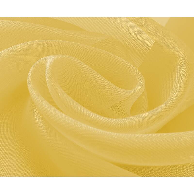 Cara Sheer Voile Grommet Window Curtain Panel - 84 or 90 inches
