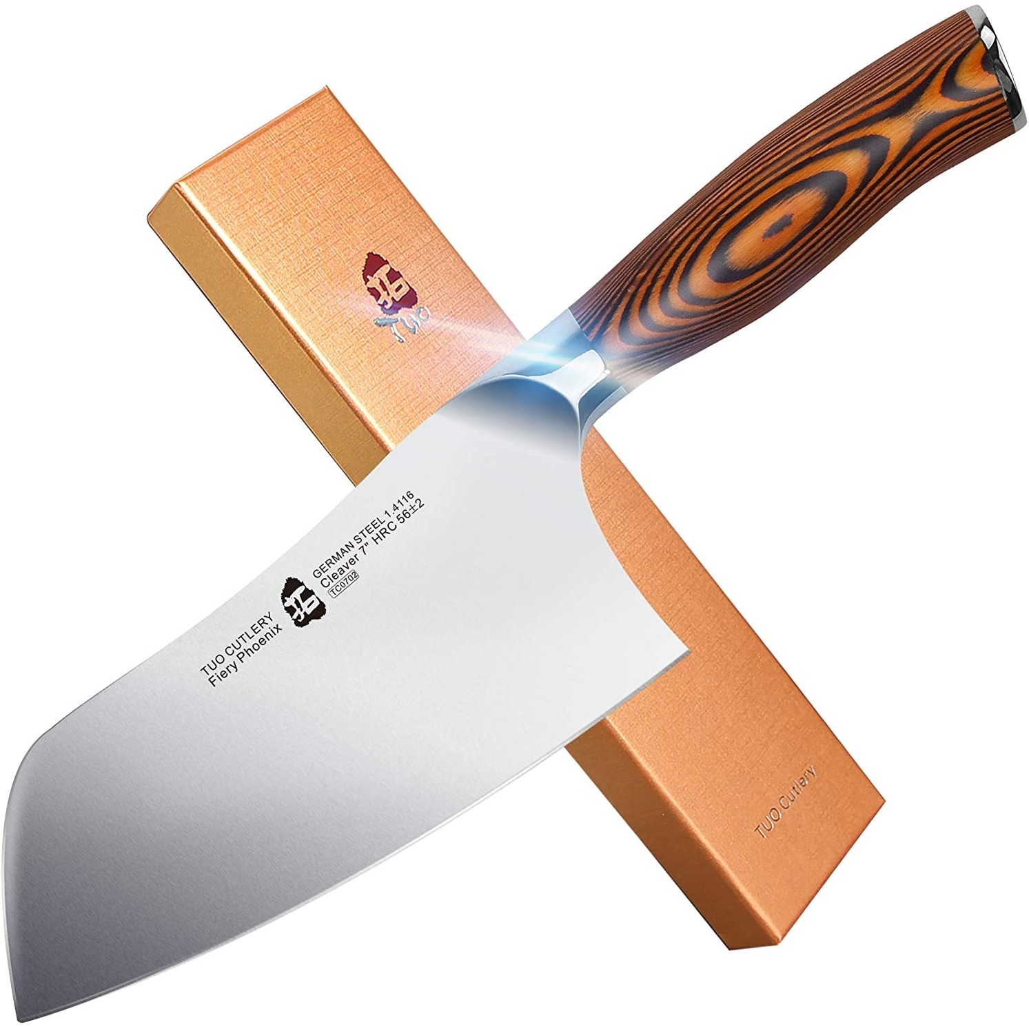 Tuo 7 Cleaver Knife,HC Stainless Steel w/Pakkawood Handle,FierySeries - On  Sale - Bed Bath & Beyond - 31819572