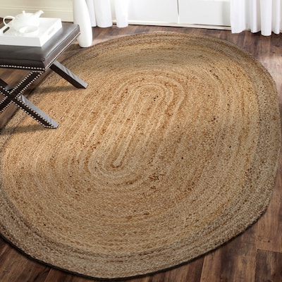 Sevita Braided Organic Jute Farmhouse Area Rug