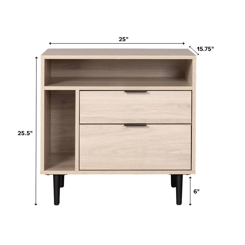 Middlebrook Modern Storage Nightstand, Set of 2