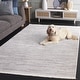 preview thumbnail 8 of 25, SAFAVIEH Whisper Malin Contemporary Stripe Fringe Rug