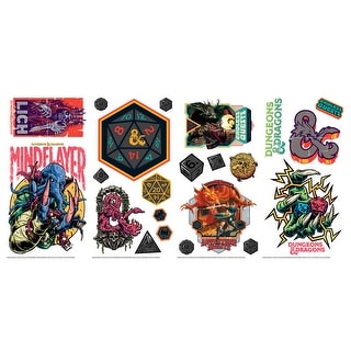 Dungeons and Dragons Peel and Stick Wall Decals by RoomMates