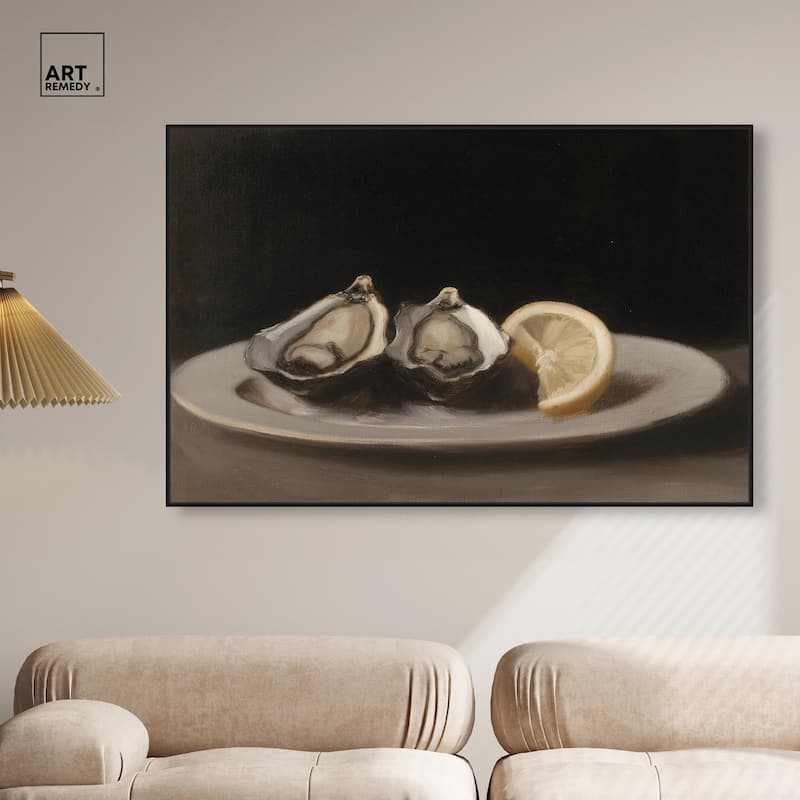 Manet's Oysters Canvas by Art Remedy