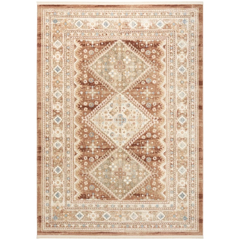 Nourison Pardis Indoor only Brown Persian Area Rug