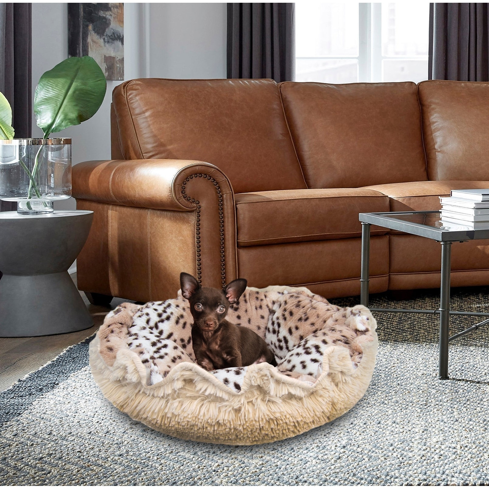 Bessie and Barnie Ultra Plush Blondie Aspen Snow Leopard Luxury