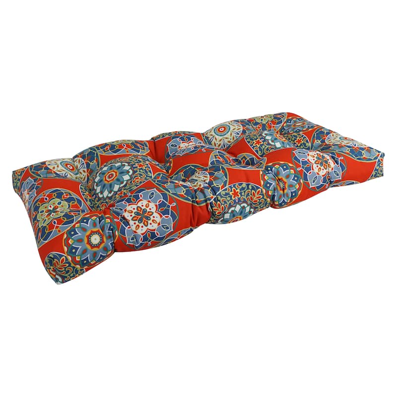 42-inch by 19-inch Tufted Indoor/Outdoor Loveseat/Bench Cushion - 19" x 42"