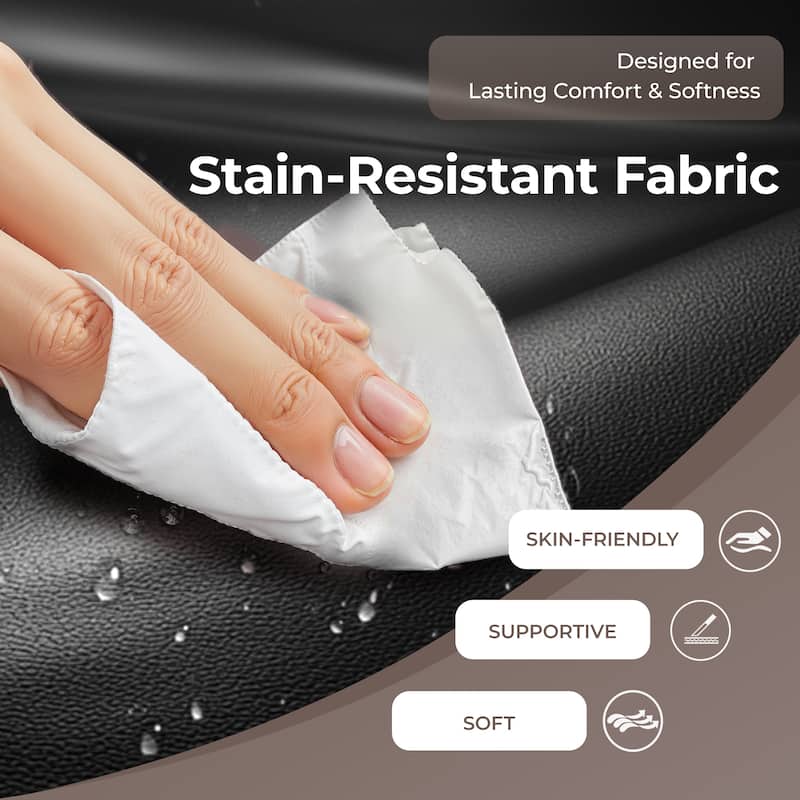 Adjustable Swivel Bar Stools with Footrest, Faux Leather Counter Stools for Kitchen Island