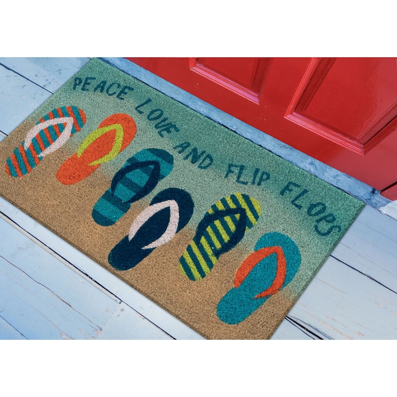 Liora Manne Natura Flip Flops Outdoor Mat