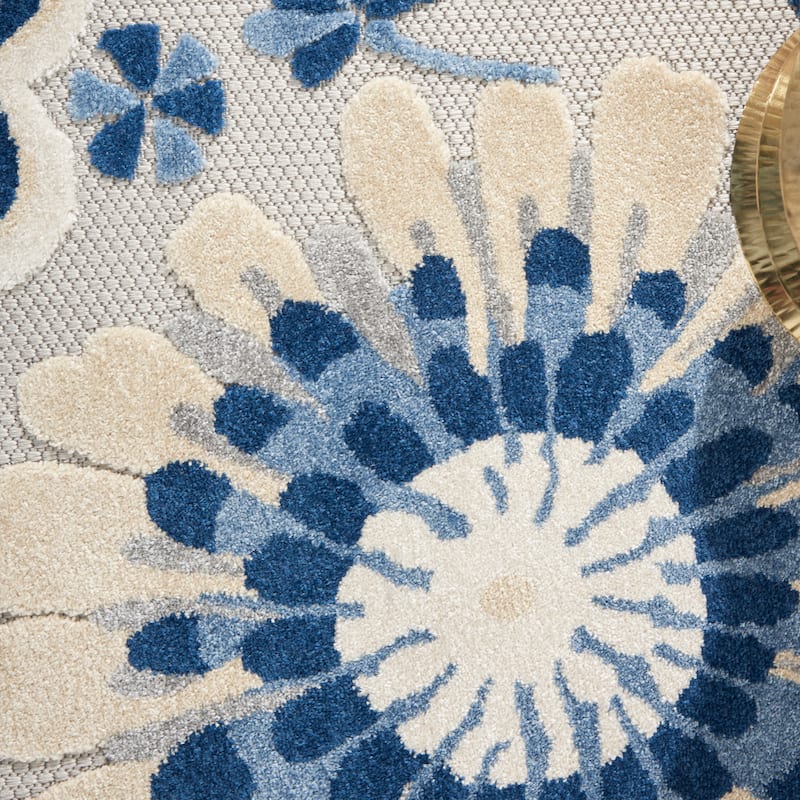 Nourison Aloha Scandinavian Floral Indoor/Outdoor Area Rug