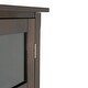 preview thumbnail 6 of 17, WYNDENHALL Franklin 12-Bottle SOLID WOOD 22 inch Wide Contemporary High Storage Wine Rack Cabinet - 22 W x 17 D x 50 H