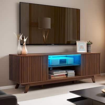 LED TV Stand for 65/60" TV with Storage Shelf Media Console - 58 inches