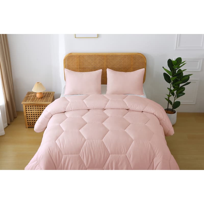 Better Style Home Microfiber Honeycomb Comforter Sets