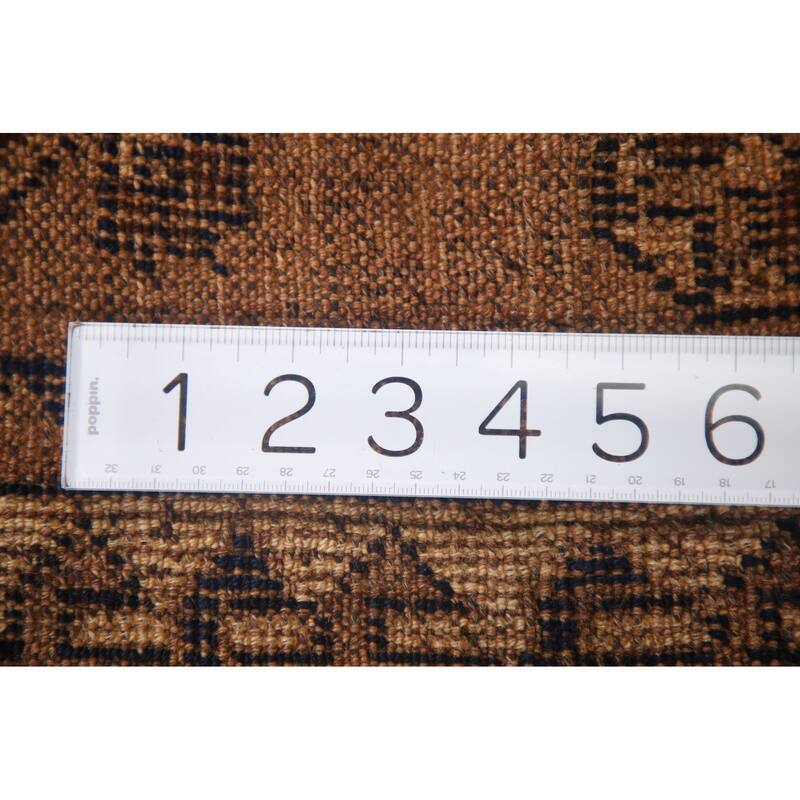 Hand Knotted Oriental 100% Wool Carpet Traditional Tribal Black Qashqai Area Rug - 7' 8'' X 4' 4''