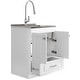 preview thumbnail 13 of 19, WYNDENHALL Bakersfield Transitional Laundry Cabinet with Faucet and Stainless Steel Sink