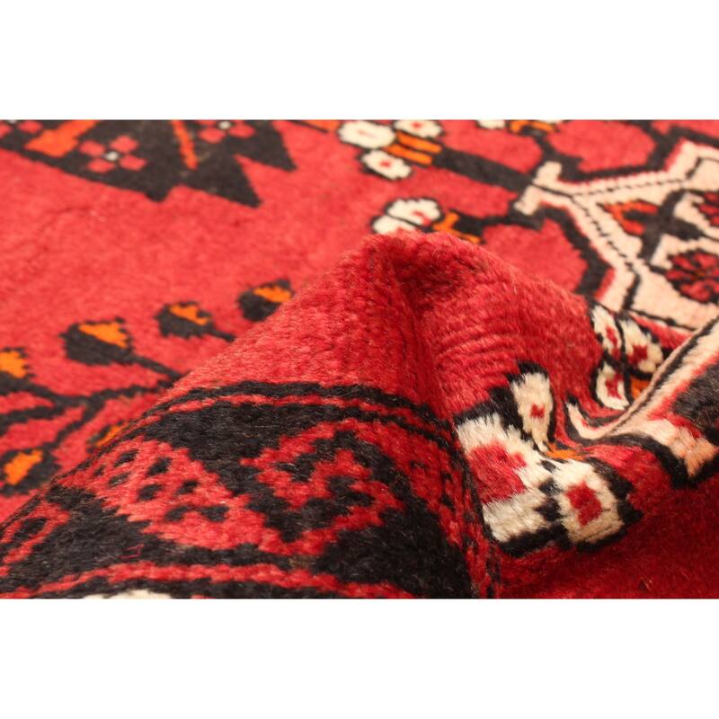 ECARPETGALLERY Hand-knotted Andelz Red Wool Rug - 3'10 x 6'1