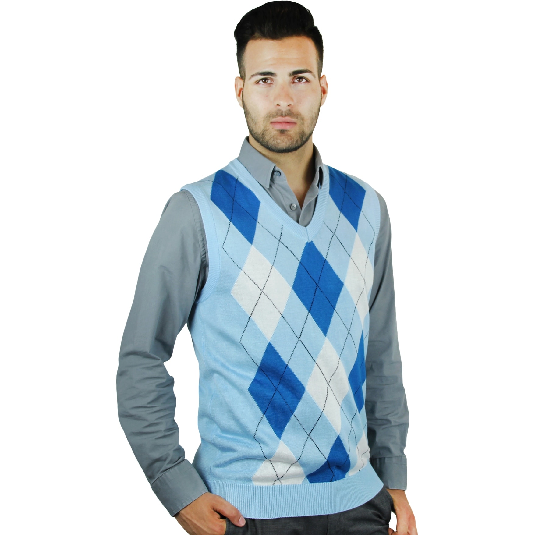 sweater vest blue