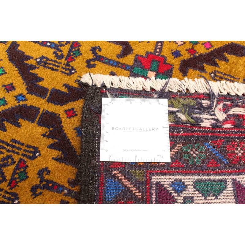 ECARPETGALLERY Hand-knotted Teimani Olive Wool Rug - 2'8 x 4'2