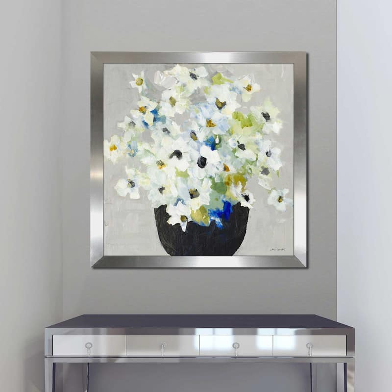 "Blooms In Black Vase" Print on Acrylic