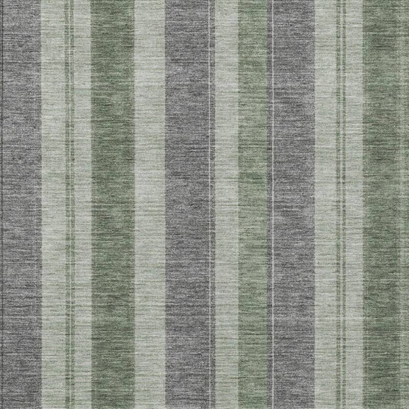 HomeRoots Striped Transitional Rectangle Outdoor Rug