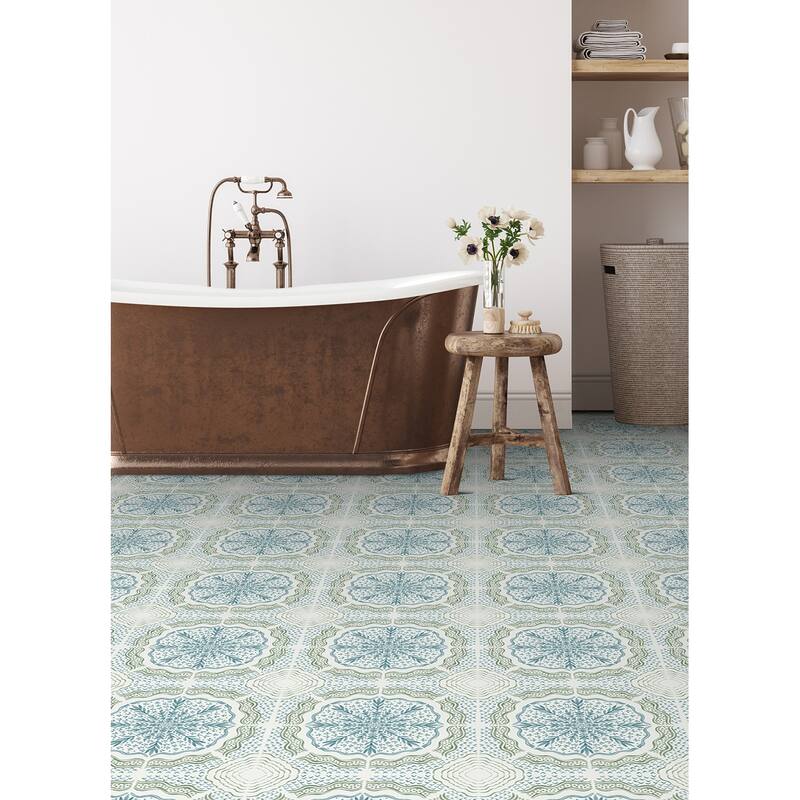FloorPops Charleston Peel and Stick Floor Tiles