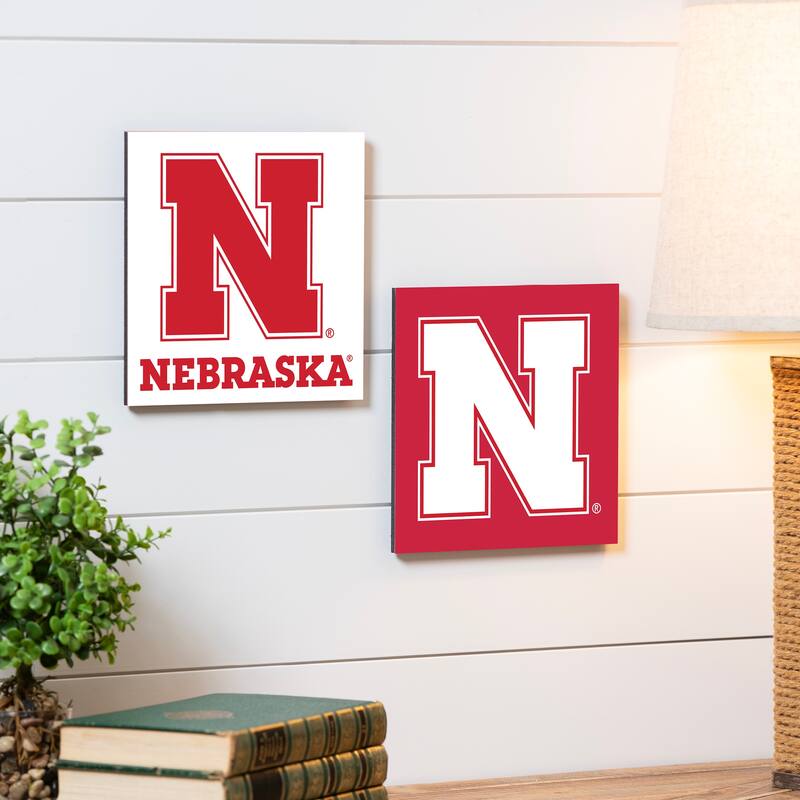 University of Nebraska Foam Core Wall Decor - White