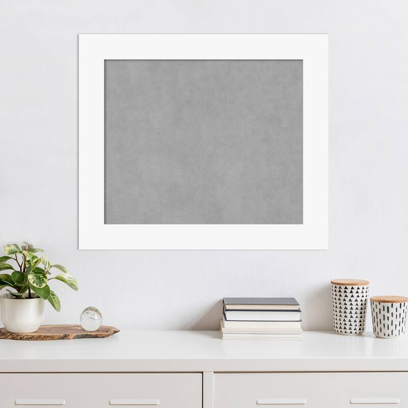 Amanti Art Basic White Framed Magnetic Board