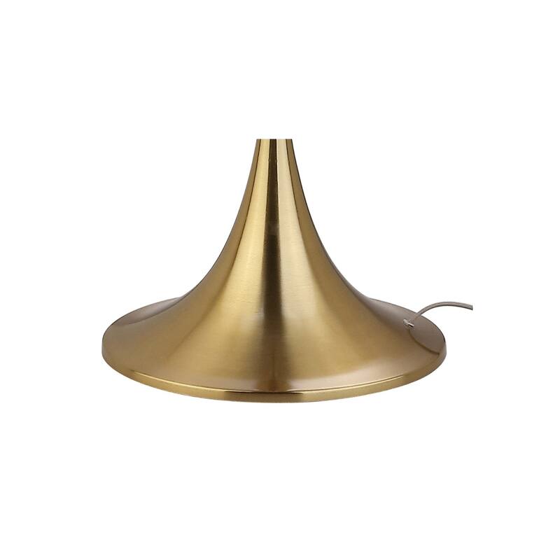 Evans 63" Metal LED Floor Lamp, Brass by JONATHAN Y - Brass Gold - 63" H x 17" W x 17" D