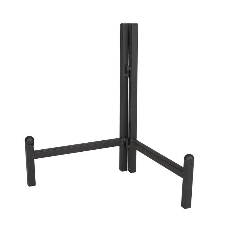 Metal Easel with Foldable Stand - Black - Roche River Decor - 1"W x 12"L x 11"H