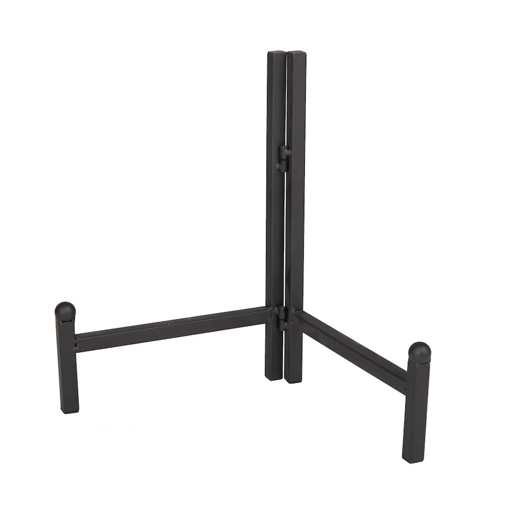 Metal Easel with Foldable Stand - Black - Roche River Decor - 1"W x 12"L x 11"H