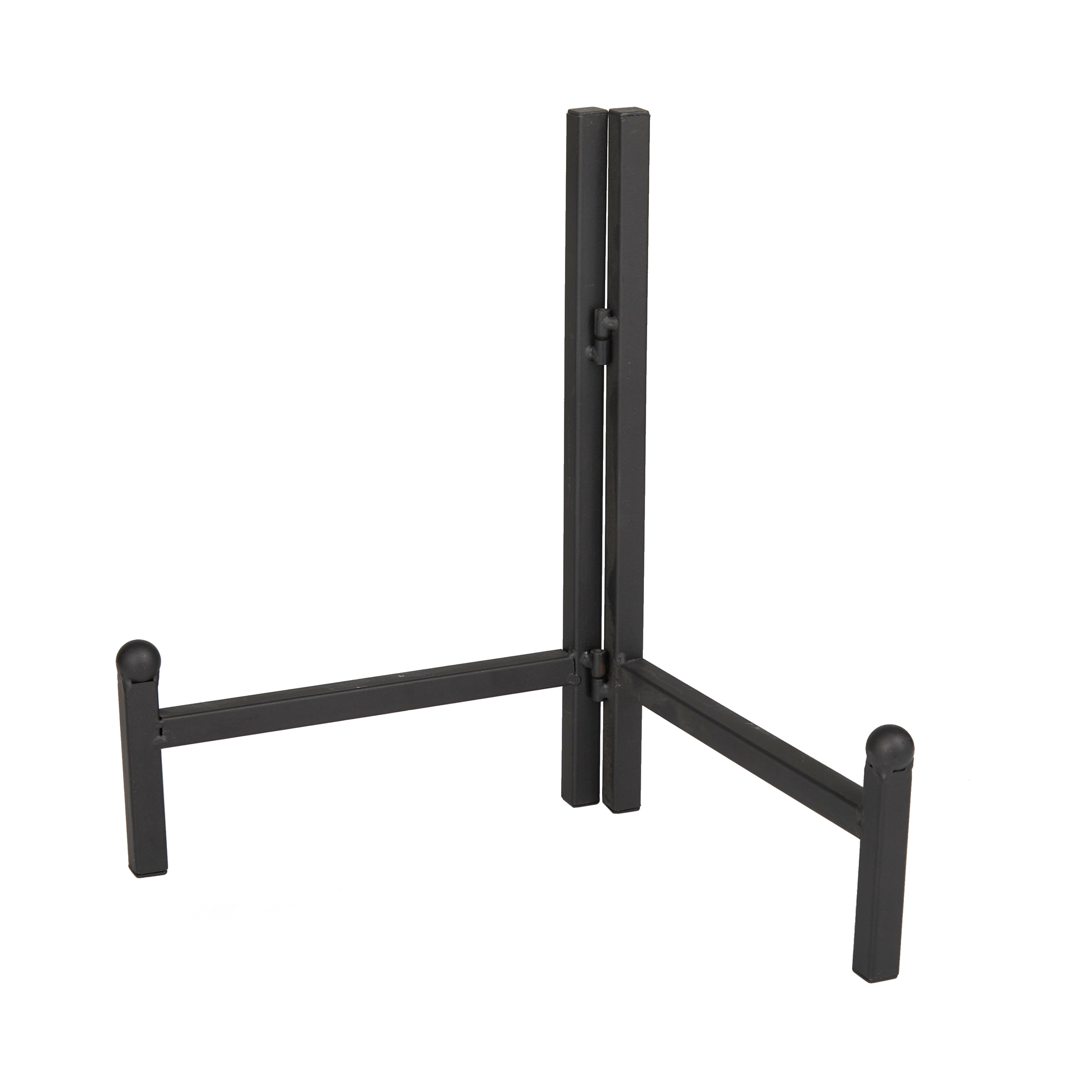 Metal Easel with Foldable Stand - Black - Roche River Decor - 1"W x 12"L x 11"H
