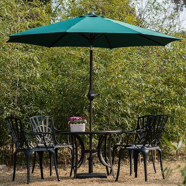 Shop Black Friday Deals On Amada 9 Ft Aluminum Patio Umbrella With Tilt Crank Base Not Included Overstock 20785141