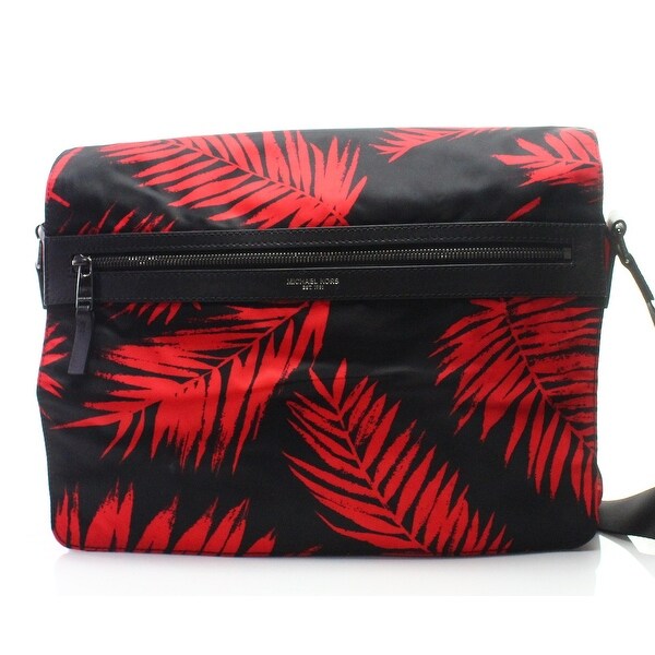red and black michael kors bag