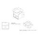 preview thumbnail 5 of 3, Sove Modern Brown 20-inch 1-Shelf and 1-Drawer Side Table by Furniture of America