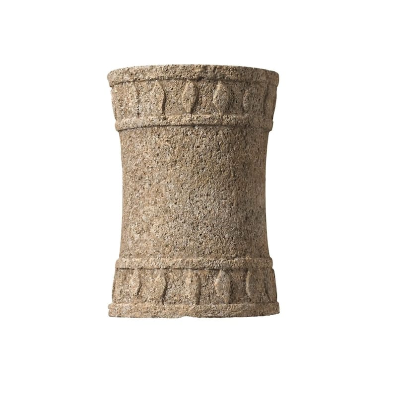 Justice Design Tuscan Garden Outdoor Wall Sconce - Mocha Travertine