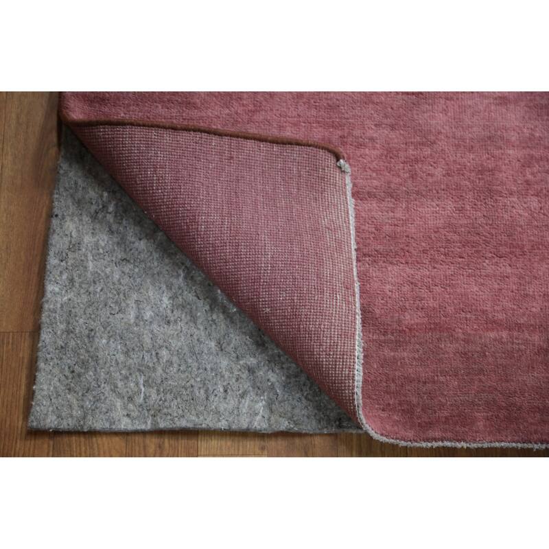 Hand Knotted Oriental 100% Wool Carpet Modern Solid Purples Gabbeh Area Rug - 12' 0'' X 8' 10''