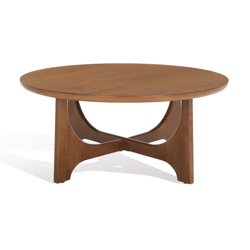 SAFAVIEH Couture Sasha Wood Round Coffee Table - 40 in. W x 40 in. D x 18 in. H