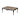 Faux Marble and Wood Coffee Table with Cabriole Legs in Dark Walnut